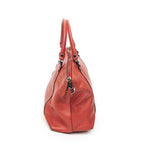 Gucci GG Charm Top Handle Red Gray Calfskin Leather — view 3