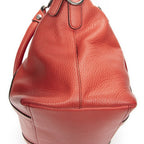 Gucci GG Charm Top Handle Red Gray Calfskin Leather — view 8