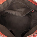 Gucci GG Charm Top Handle Red Gray Calfskin Leather — view 9