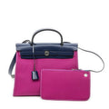 Hermes Herbag Zip Royal Blue Toile Officier Handbag