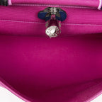 Hermes Herbag Zip Royal Blue Toile Officier Handbag — view 9