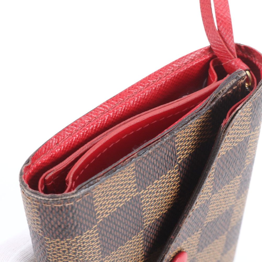 Louis Vuitton Damier Portefeuille Victorine Leather Trifold Wallet — view 3