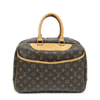 Louis Vuitton Deauville Brown Monogram Canvas Handbag
