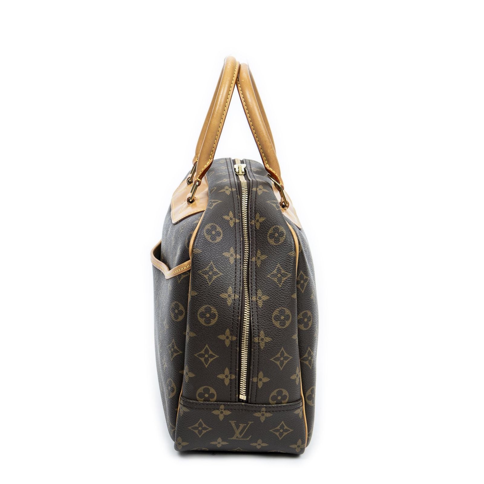 Louis Vuitton Deauville Brown Monogram Canvas Handbag — view 3