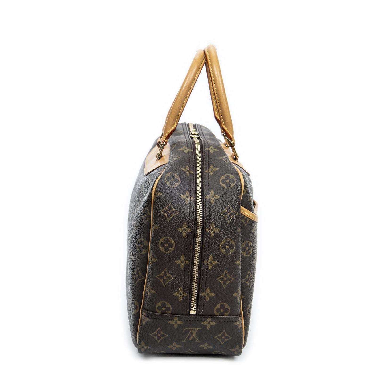 Louis Vuitton Deauville Brown Monogram Canvas Handbag — view 4