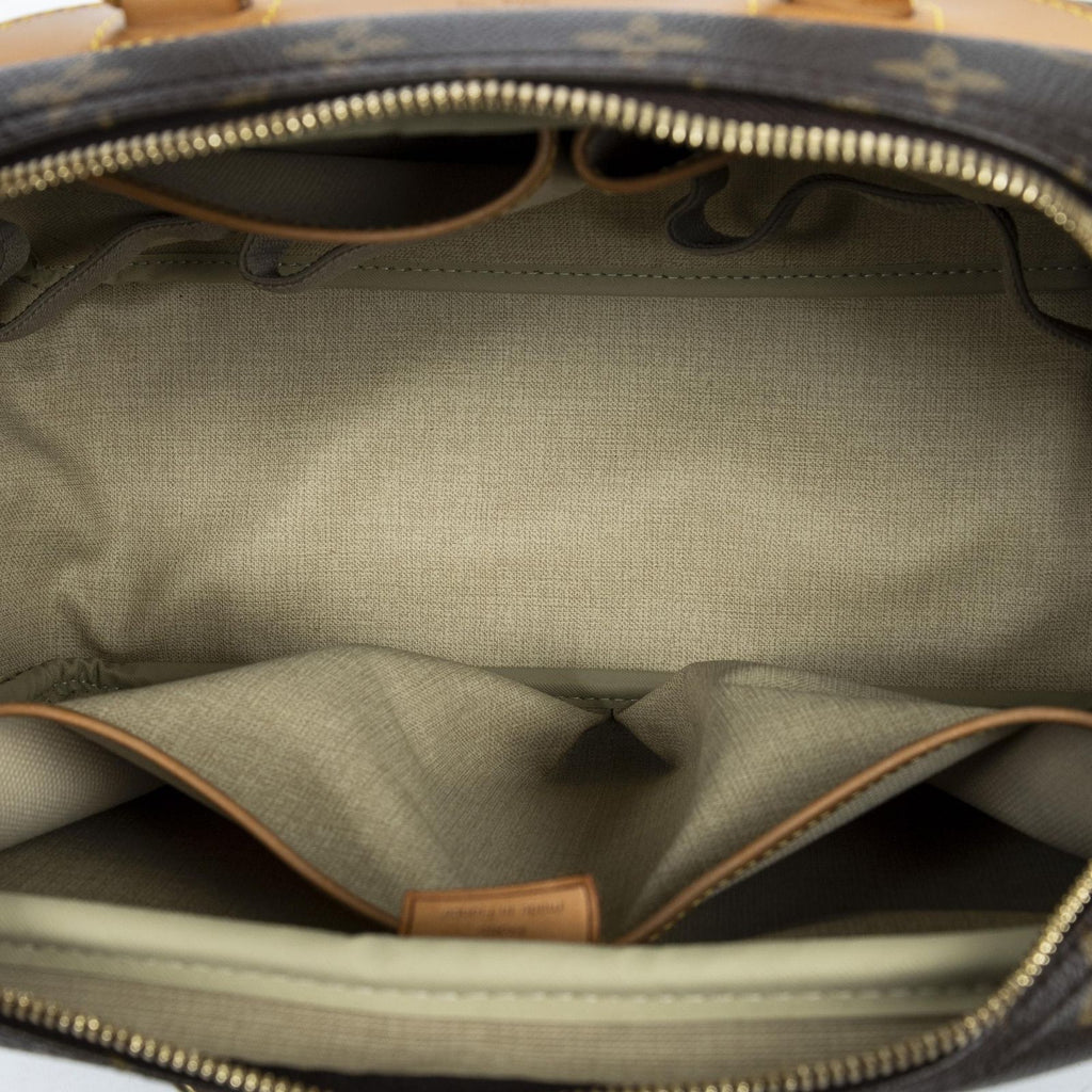 Louis Vuitton Deauville Brown Monogram Canvas Handbag — view 9