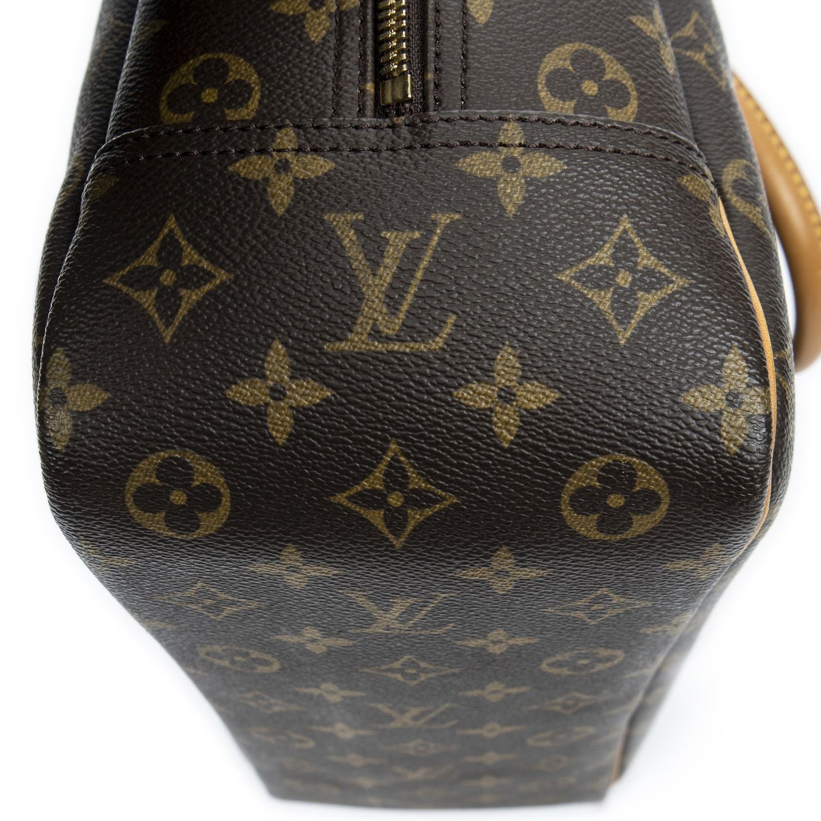 Louis Vuitton Deauville Brown Monogram Canvas Handbag — view 8