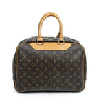 Louis Vuitton Deauville Brown Monogram Canvas Handbag — view 5
