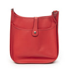Hermes Evelyne Iiirouge Pivoine Epsom Leather Long Strap Messenger — view 5