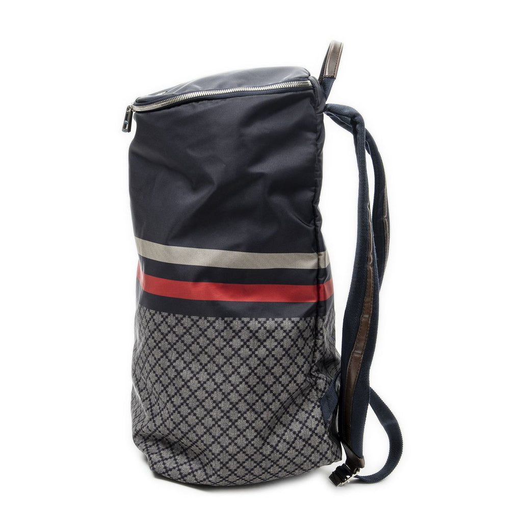 Gucci Rider Backpack Navy Diamante Canvas — view 3