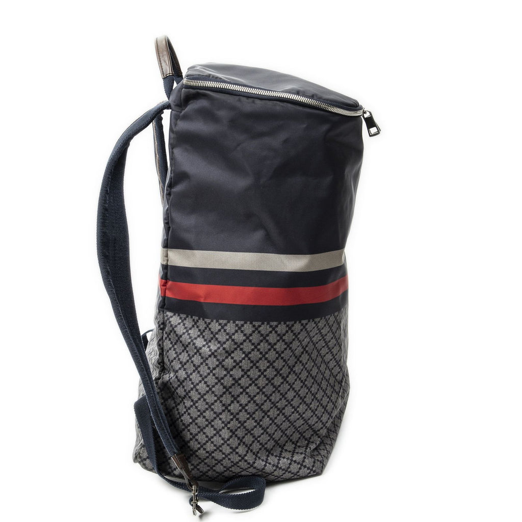 Gucci Rider Backpack Navy Diamante Canvas — view 4