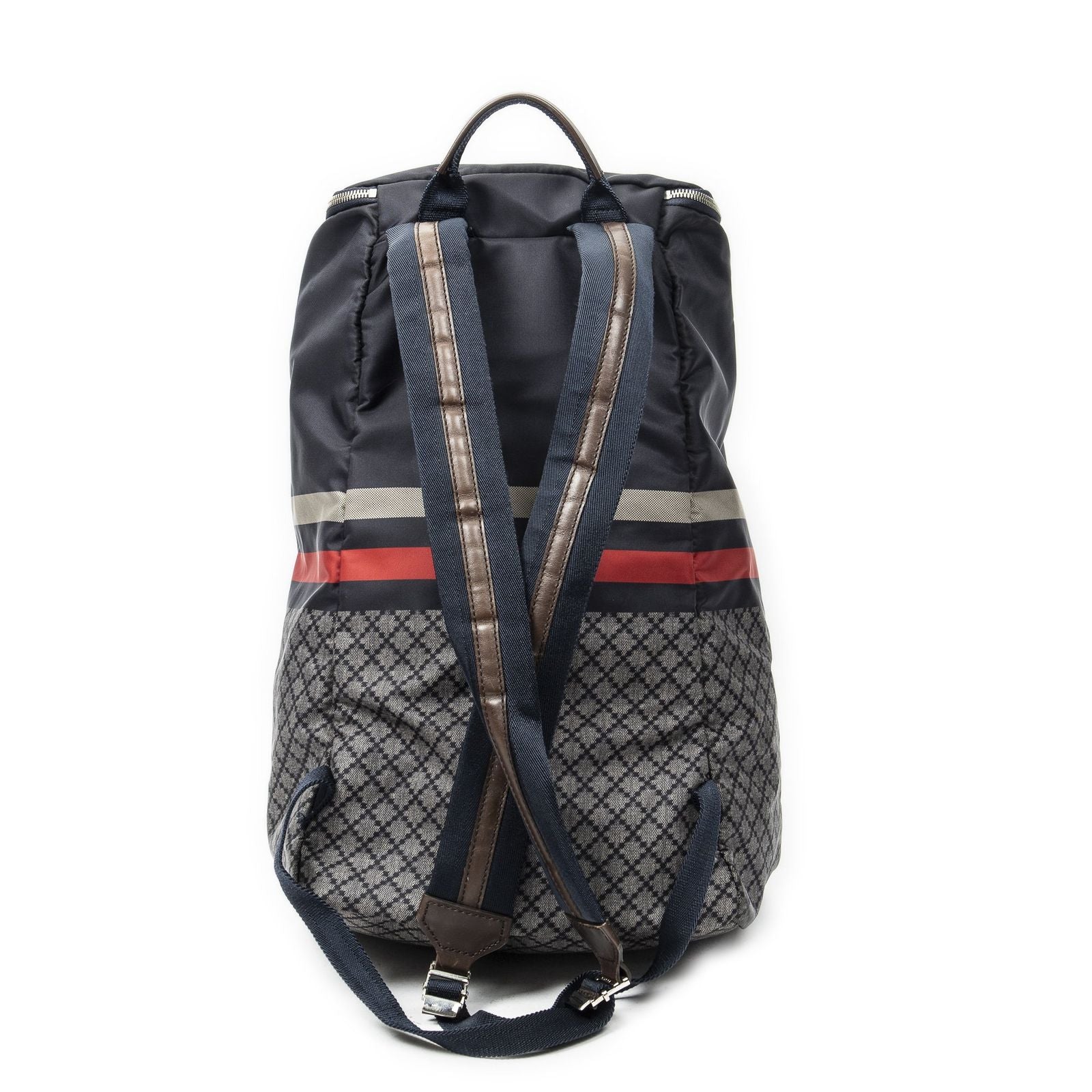 Gucci Rider Backpack Navy Diamante Canvas — view 5