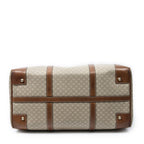 Celine Vintage Travel Boston Beige Brown Macadam Canvas Shoulder — view 6