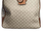 Celine Vintage Travel Boston Beige Brown Macadam Canvas Shoulder — view 7