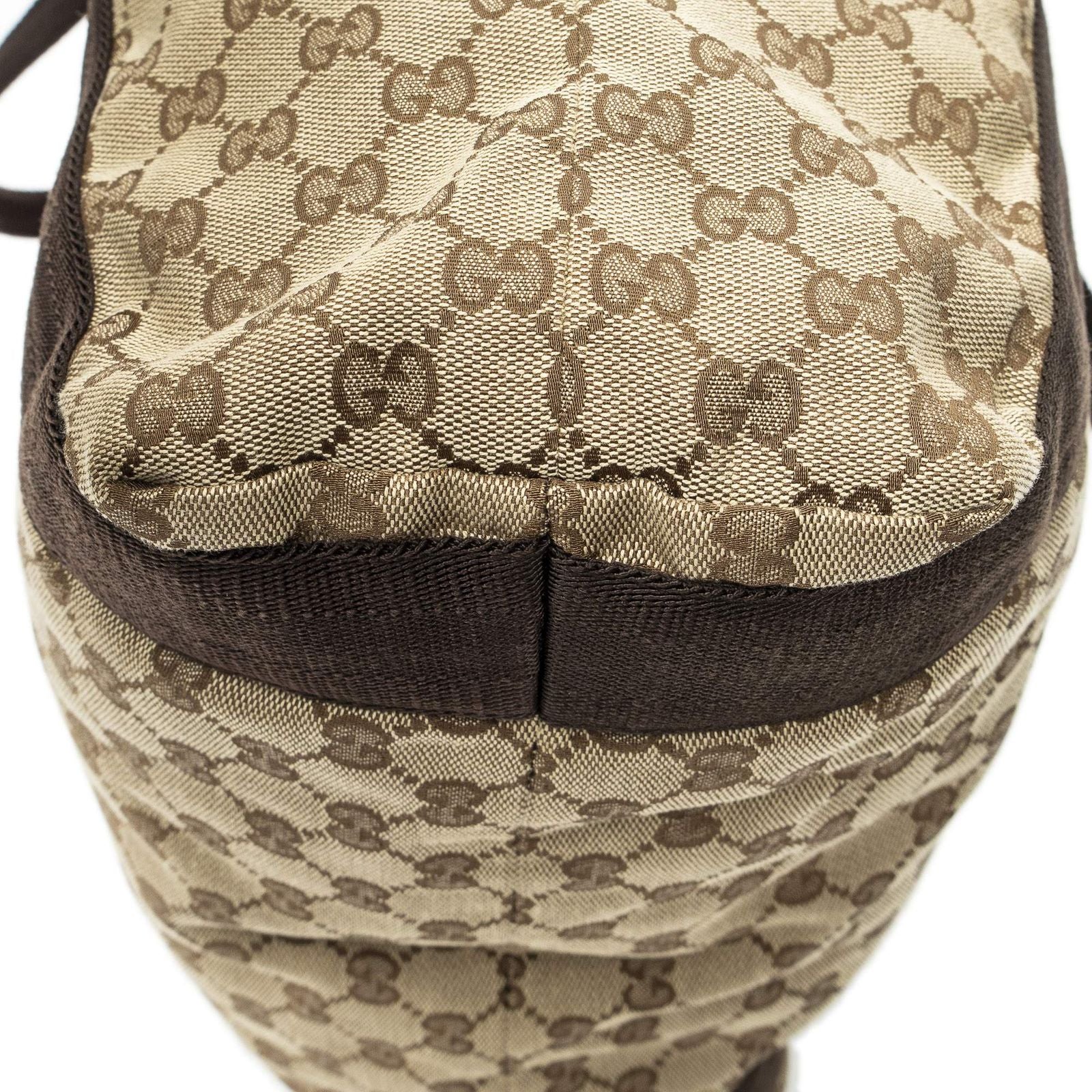 Gucci Open Shopping Tote Beige Brown GG Canvas — view 8