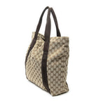 Gucci Open Shopping Tote Beige Brown GG Canvas — view 2