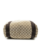 Gucci Open Shopping Tote Beige Brown GG Canvas — view 6