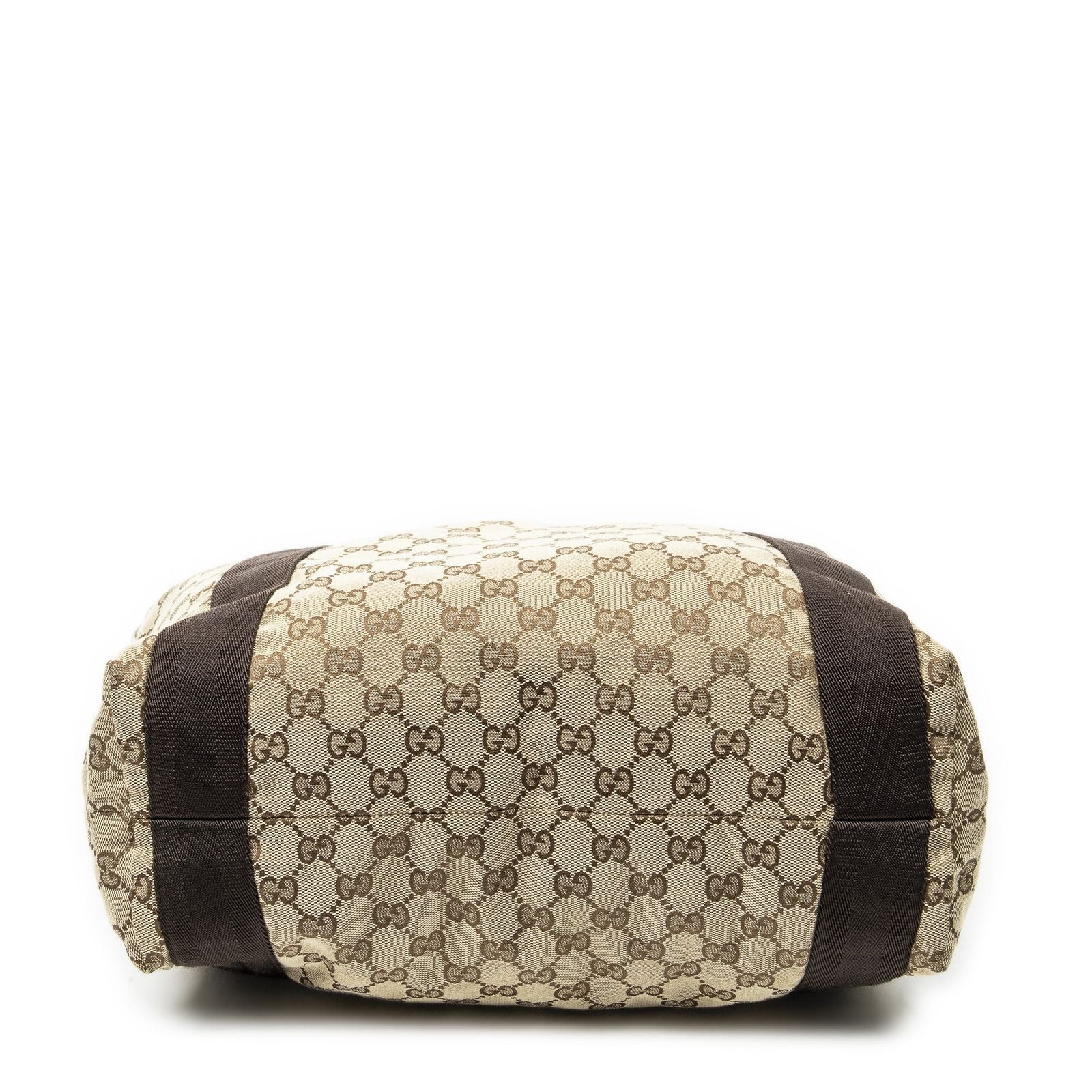 Gucci Open Shopping Tote Beige Brown GG Canvas — view 6
