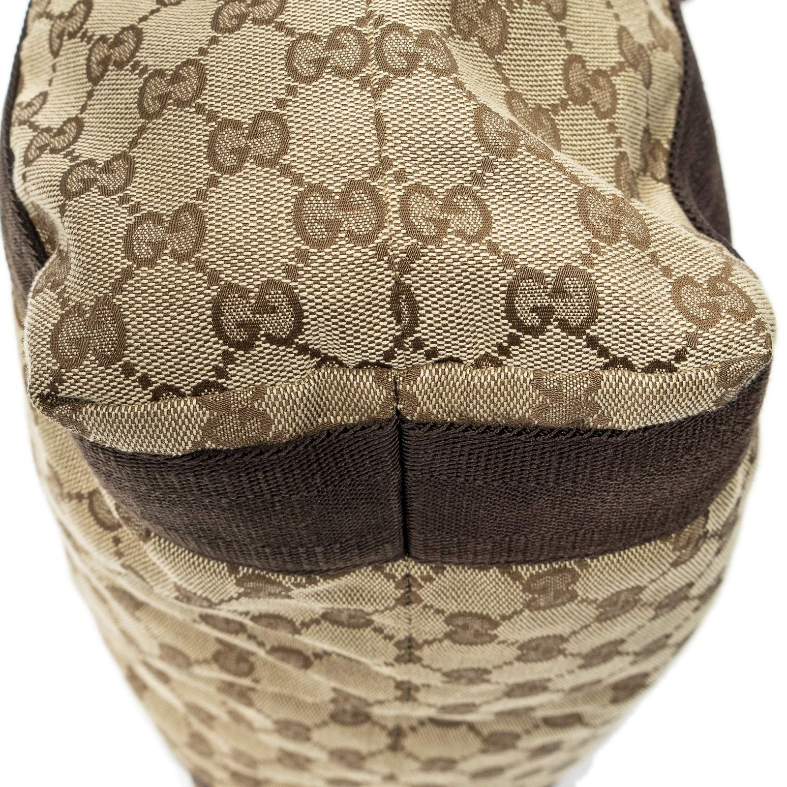 Gucci Open Shopping Tote Beige Brown GG Canvas — view 7
