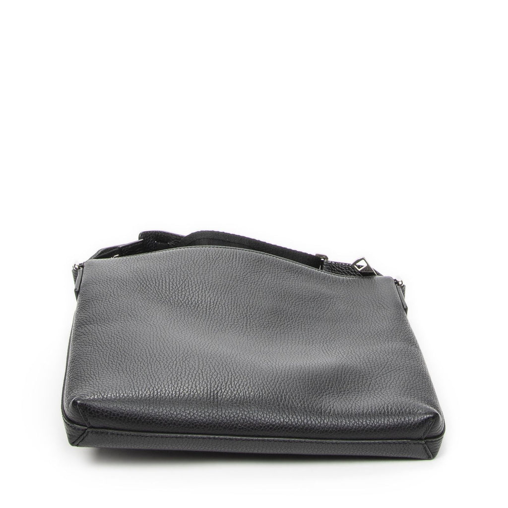 Gucci Square Zip Messenger Black Gray Leather — view 6