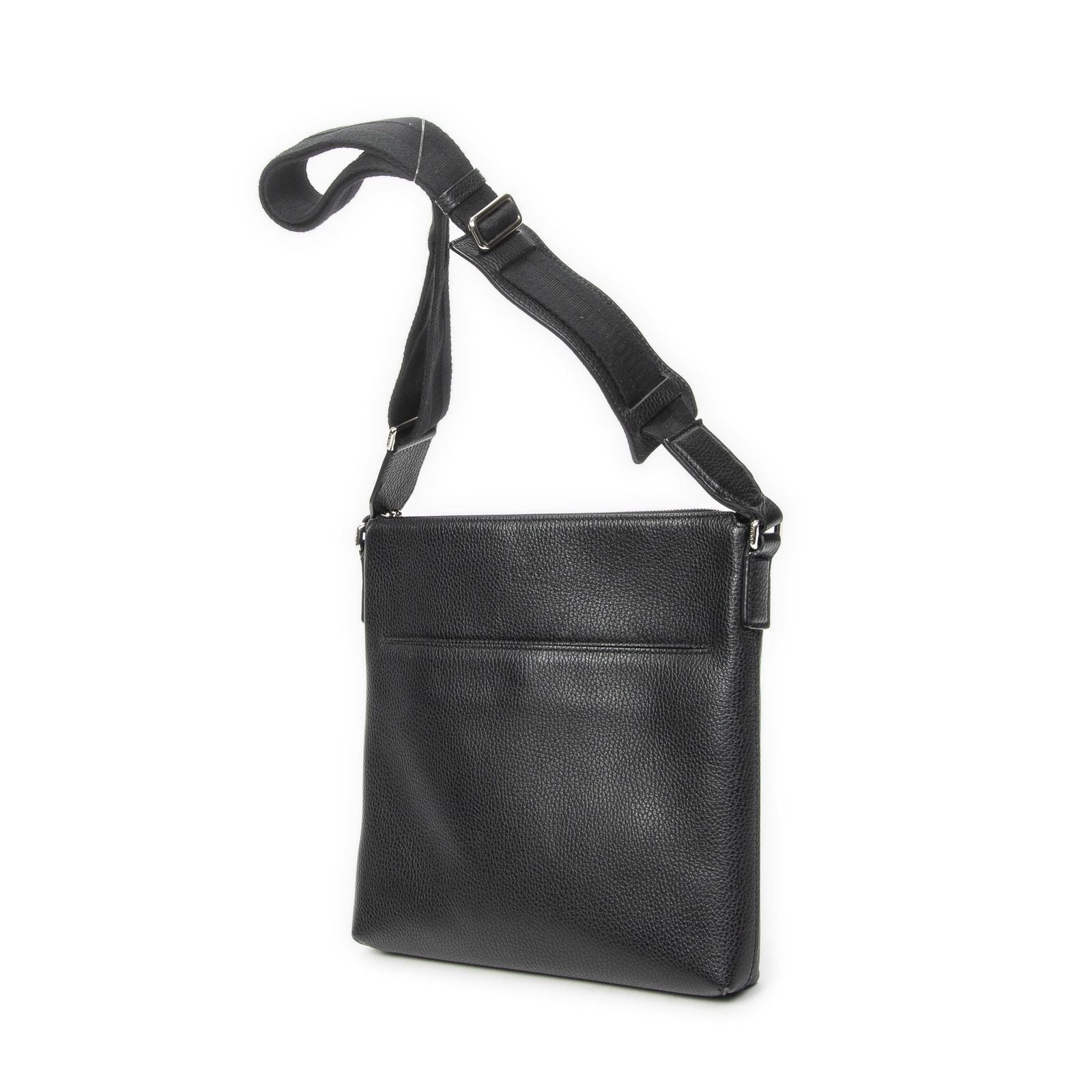 Gucci Square Zip Messenger Black Gray Leather — view 2