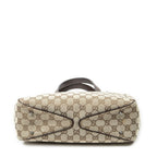 Gucci Small Shoulder Tote Beige Brown GG Canvas — view 6