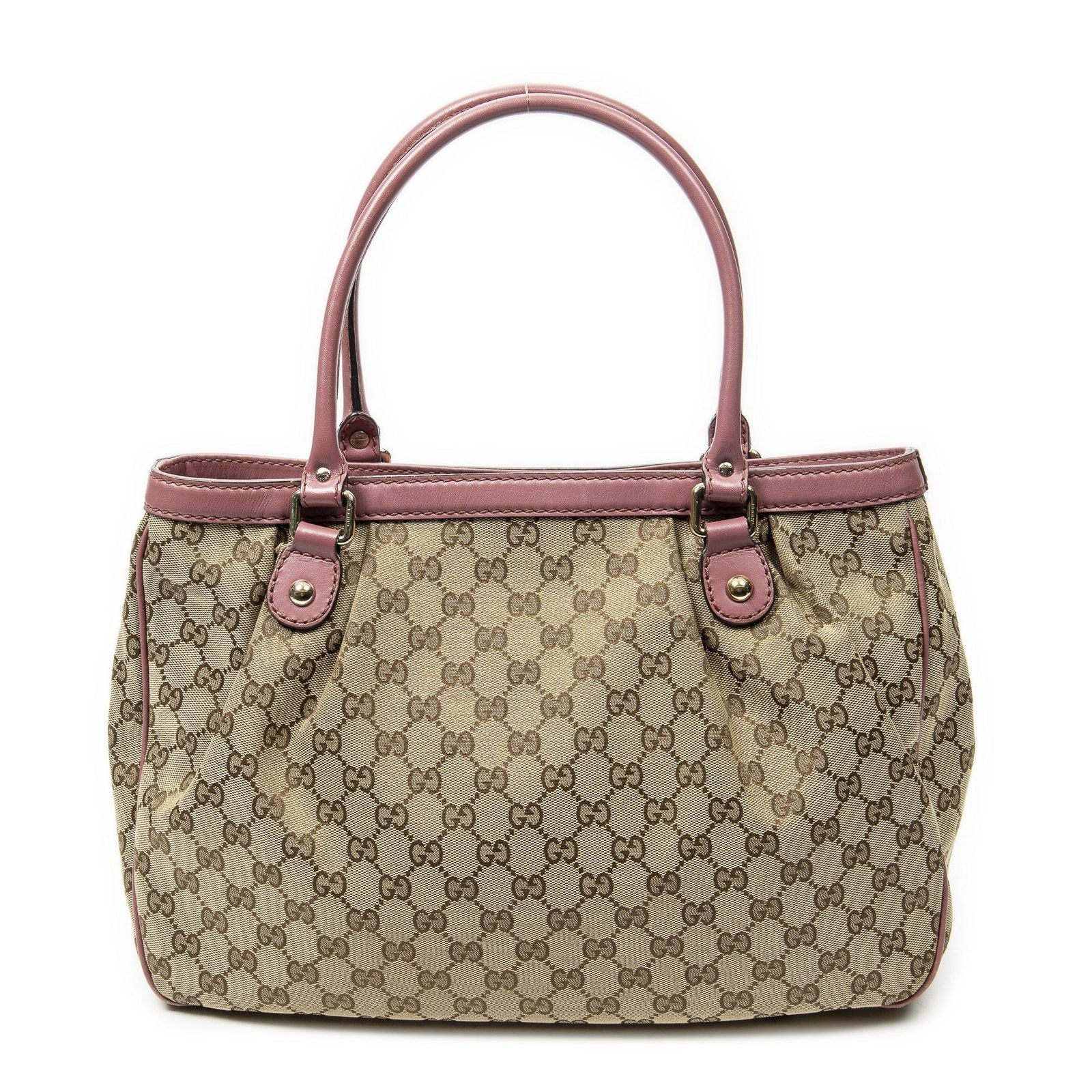 Gucci Sukey Tote Beige Pink GG Canvas — view 5