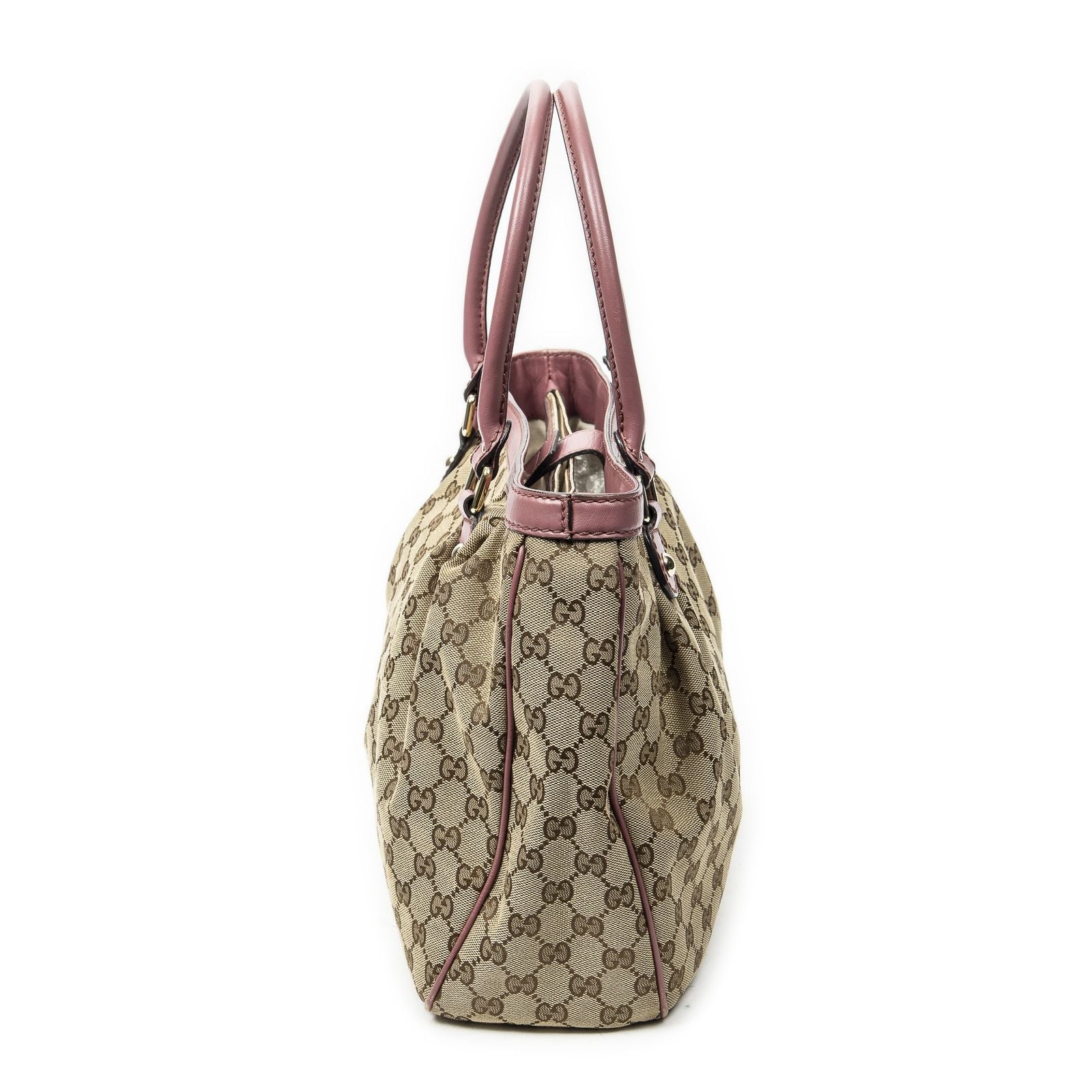 Gucci Sukey Tote Beige Pink GG Canvas — view 3