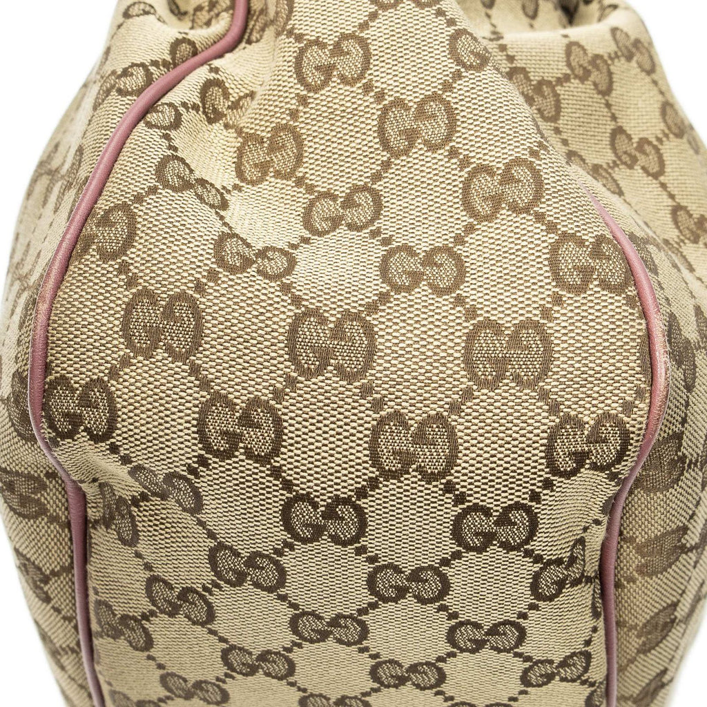 Gucci Sukey Tote Beige Pink GG Canvas — view 7
