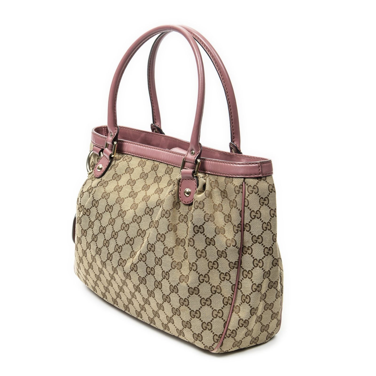 Gucci Sukey Tote Beige Pink GG Canvas — view 2