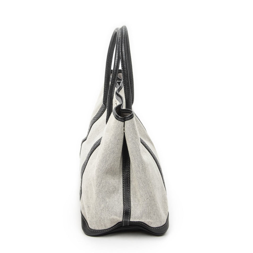 Hermes Garden Party Beige Black Toile — view 4