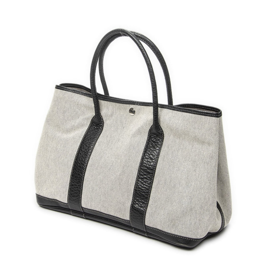 Hermes Garden Party Beige Black Toile — view 2