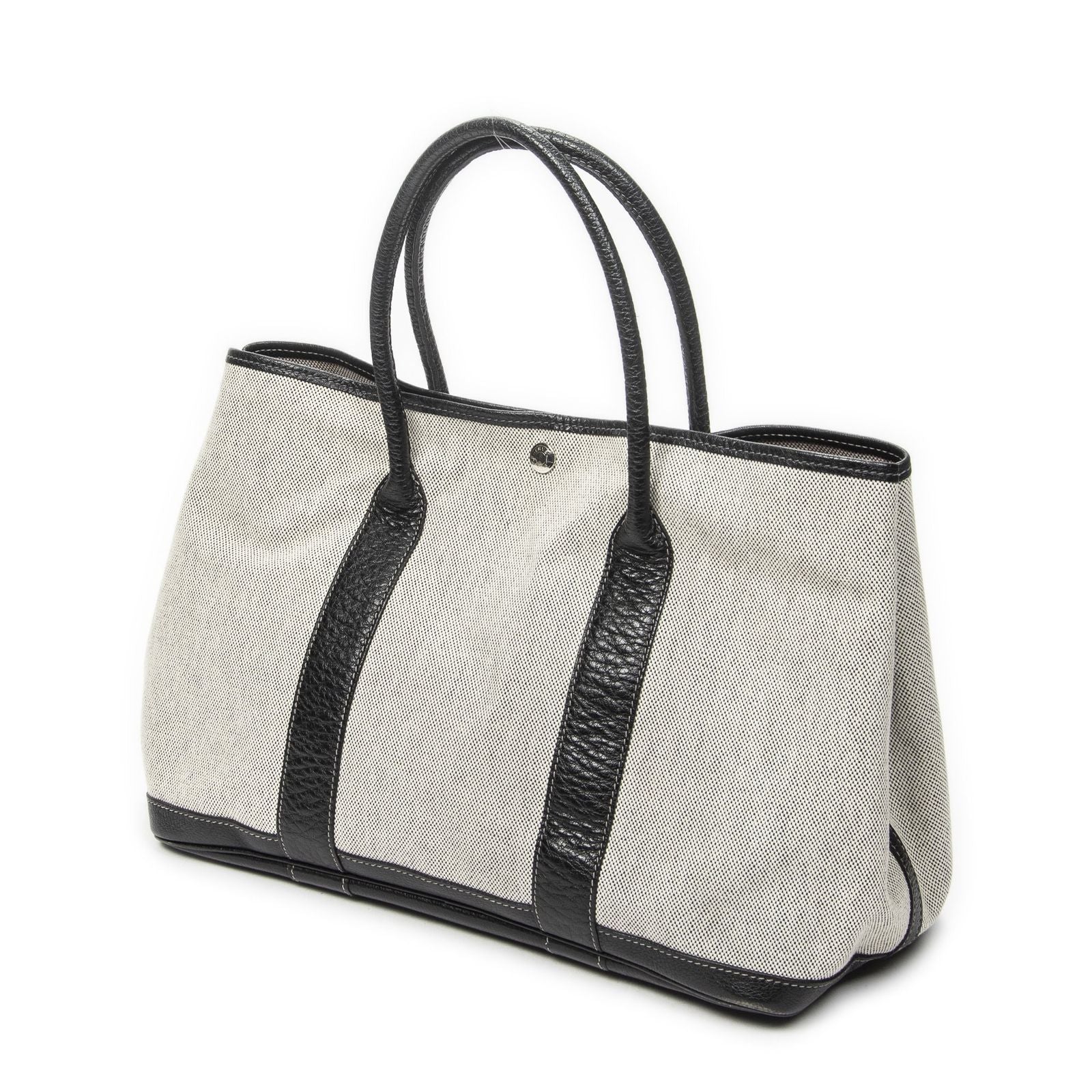 Hermes Garden Party Beige Black Toile — view 2