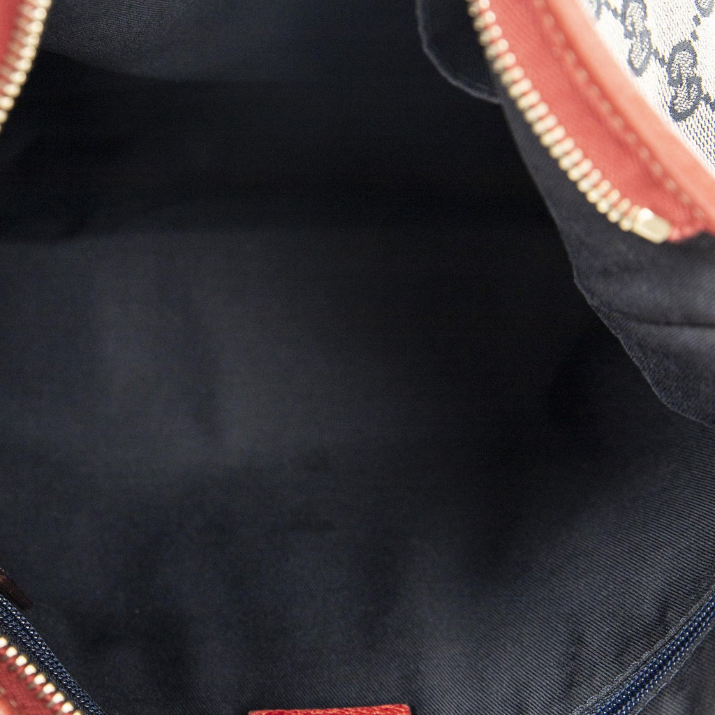 Gucci Abbey Crossbody Beige Red Navy GG Canvas — view 9
