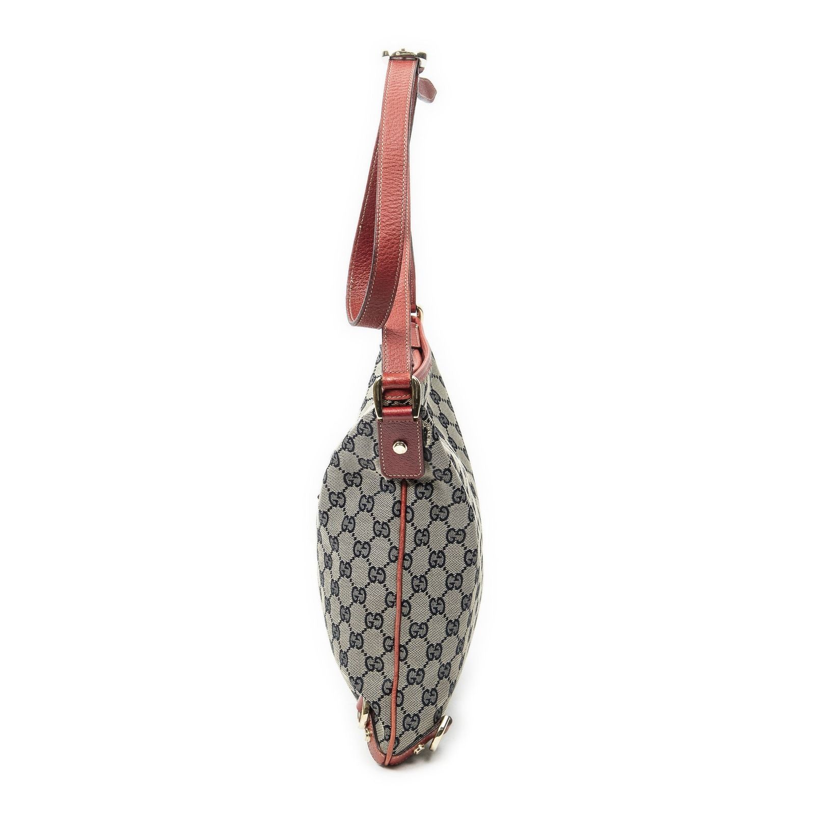 Gucci Abbey Crossbody Beige Red Navy GG Canvas — view 3
