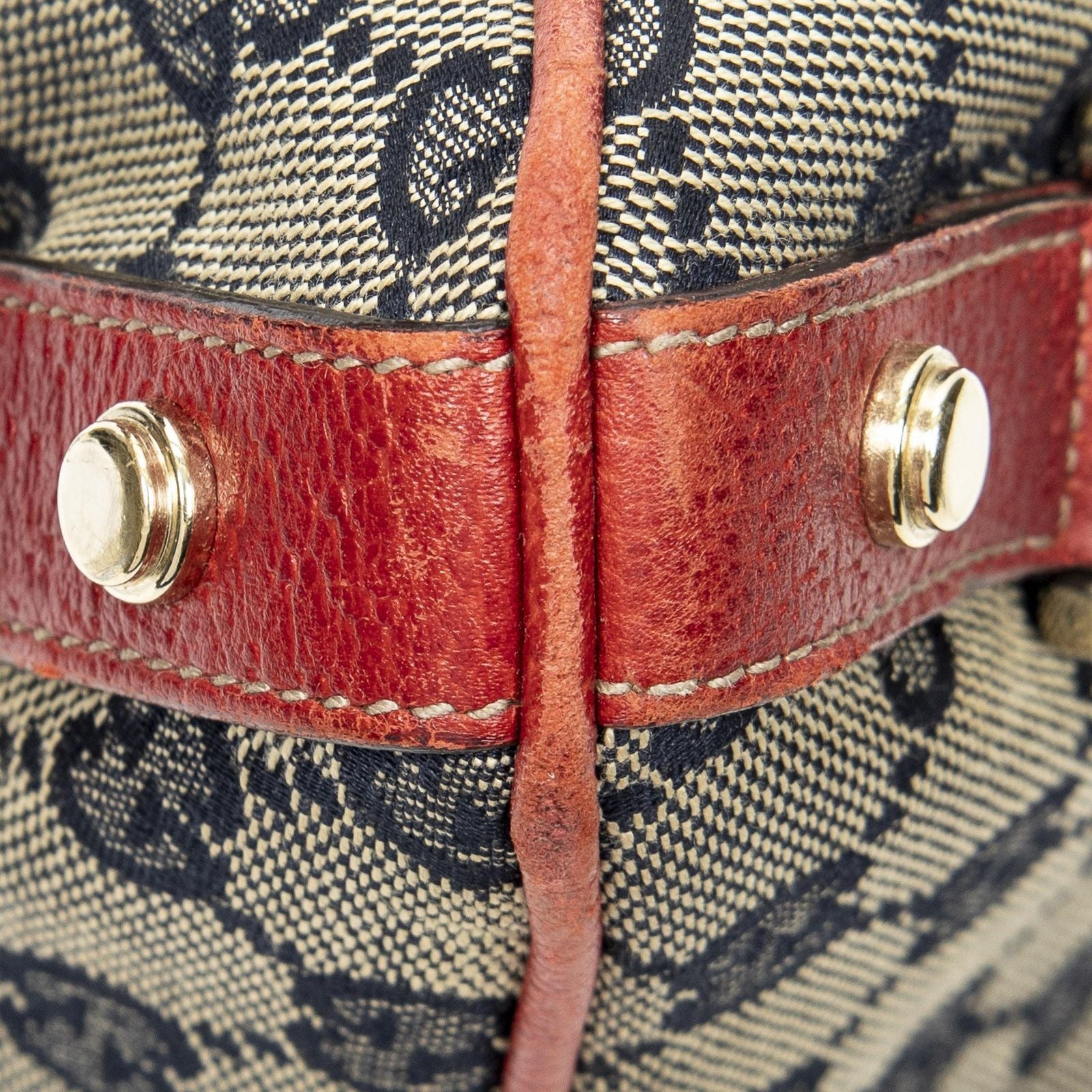 Gucci Abbey Crossbody Beige Red Navy GG Canvas — view 7