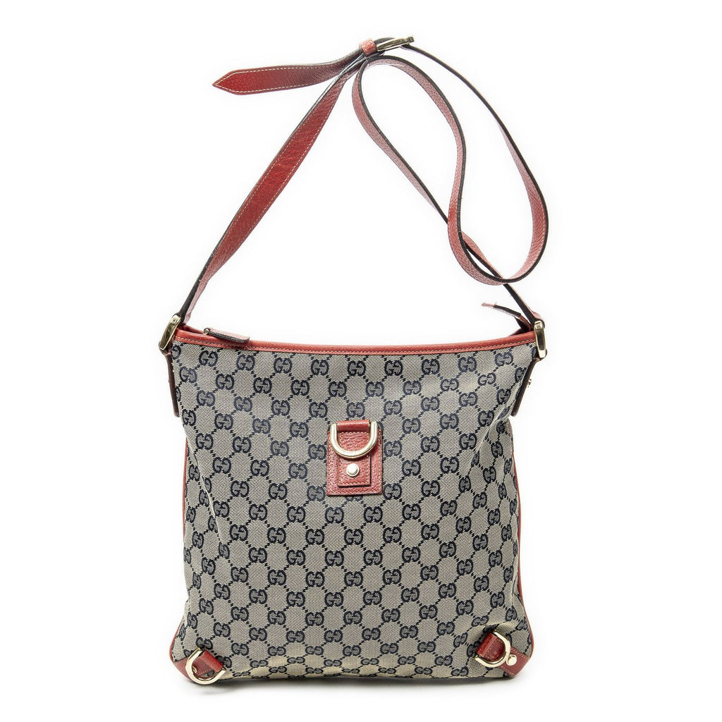 Gucci Abbey Crossbody Beige Red Navy GG Canvas