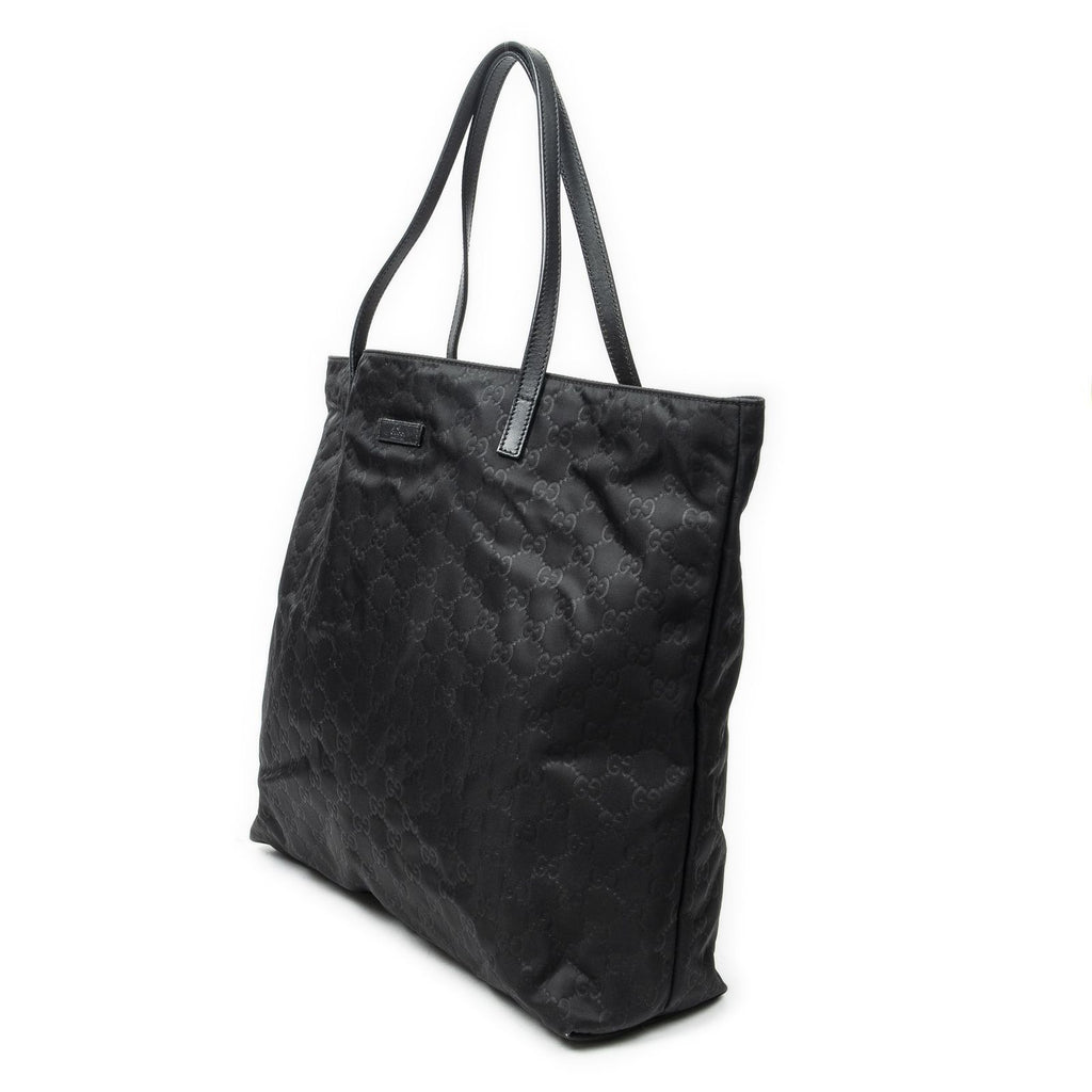 Gucci Tote Black Guccissima Nylon — view 2
