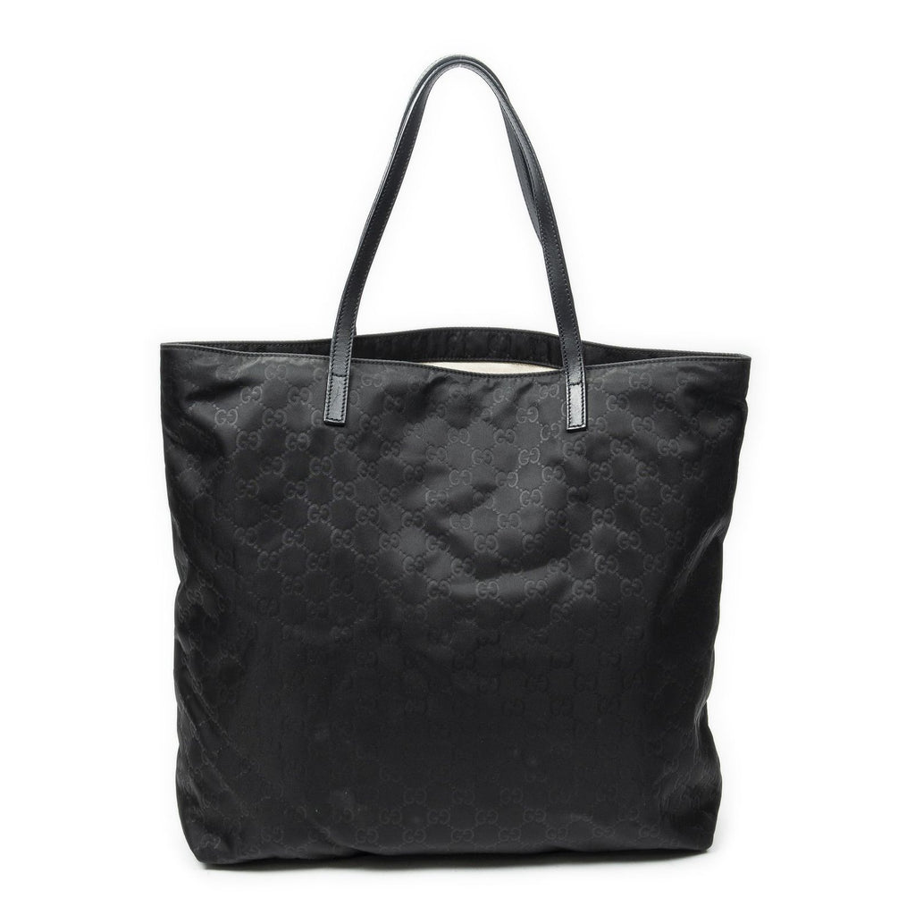 Gucci Tote Black Guccissima Nylon — view 5
