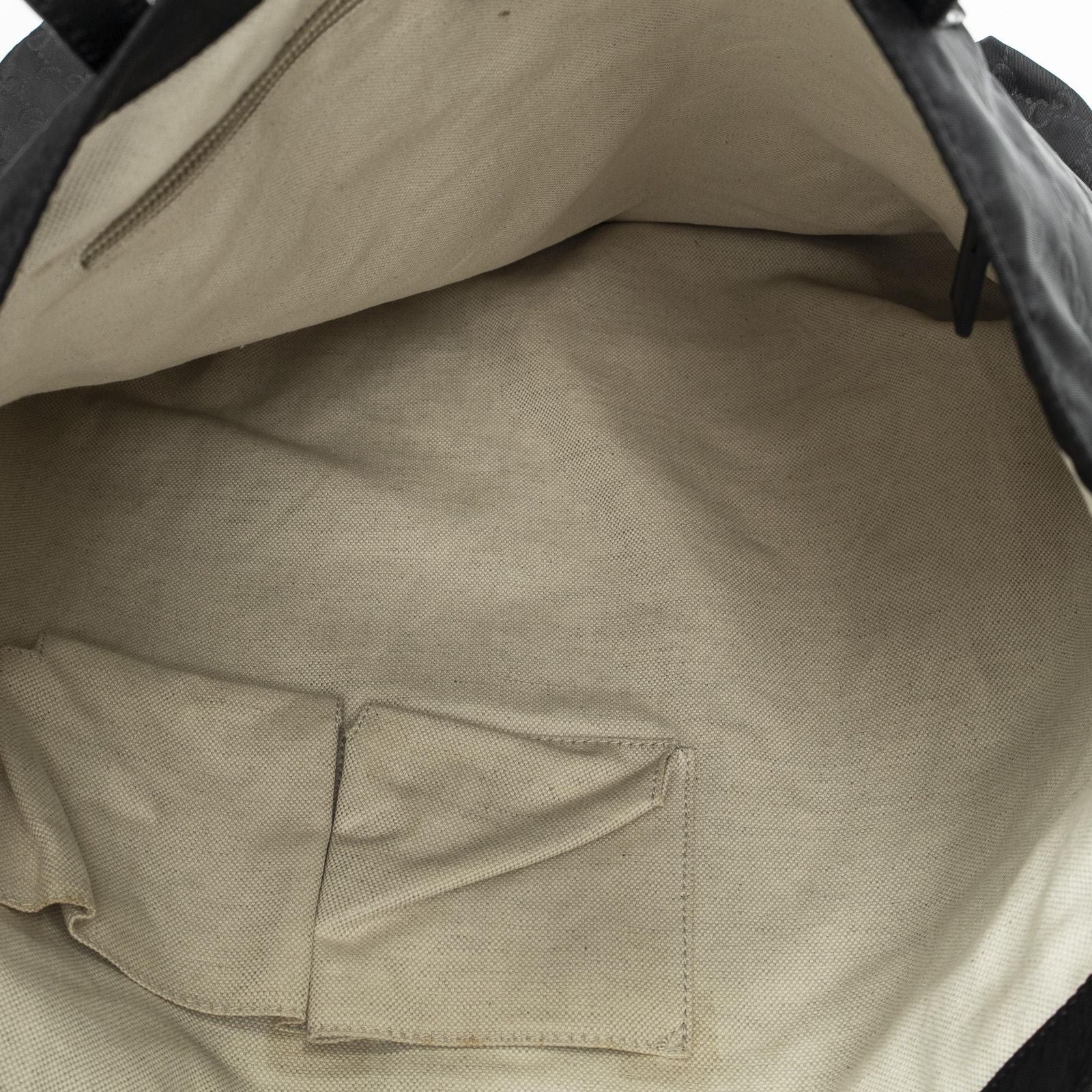 Gucci Tote Black Guccissima Nylon — view 9