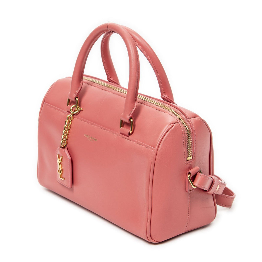 Saint Laurent Baby Duffle Pink Calfskin Leather — view 2