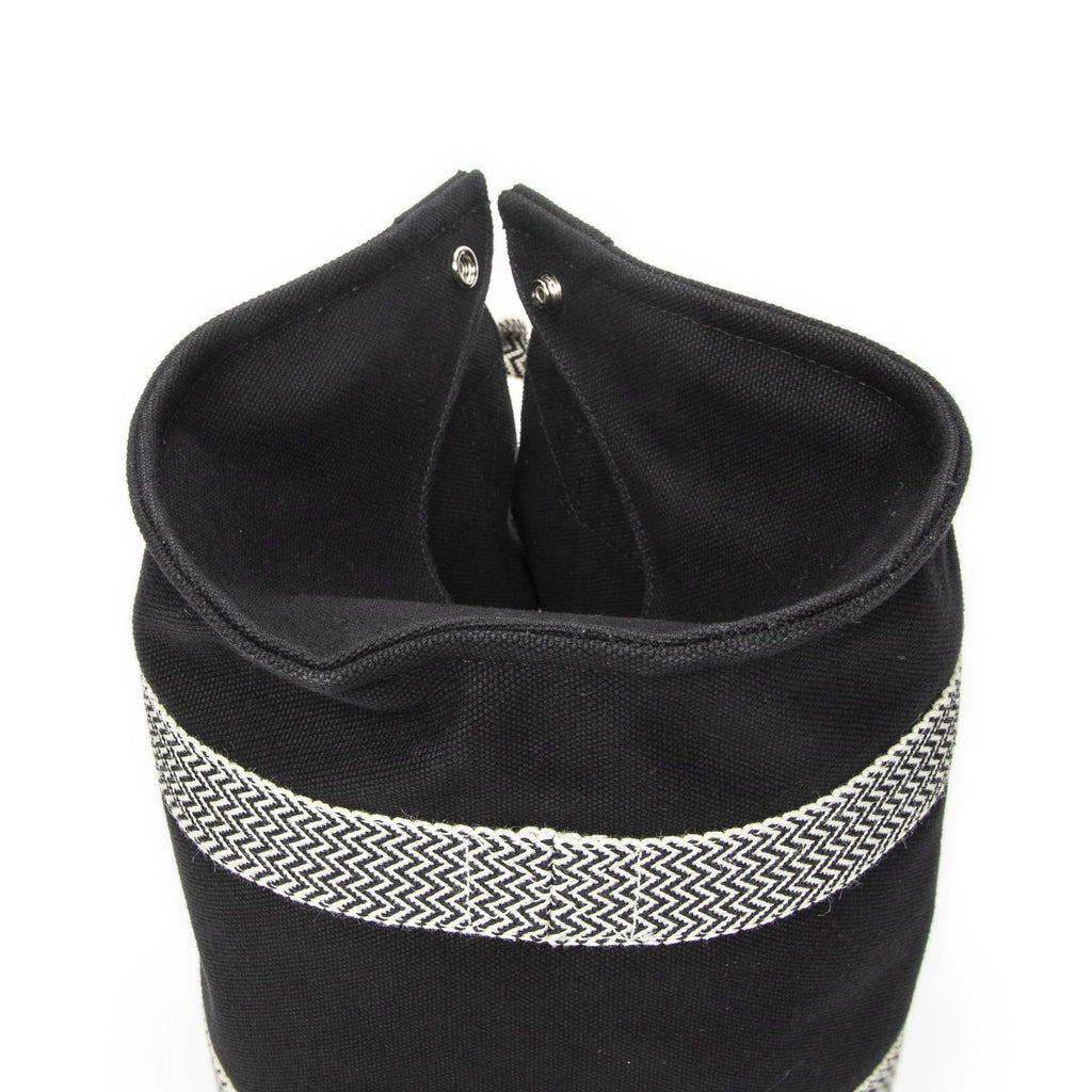 Hermes Cannes Tote Black Ivory Toile Officier — view 8