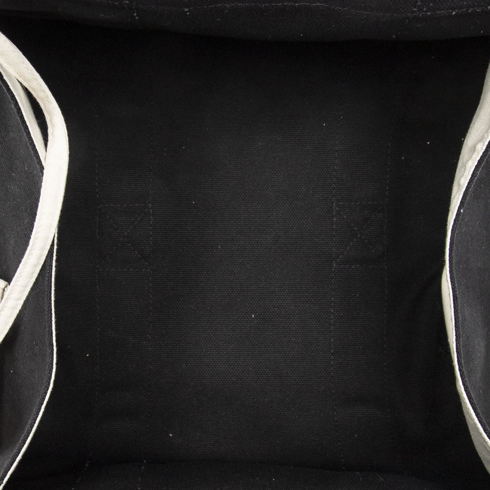 Hermes Cannes Tote Black Ivory Toile Officier — view 9