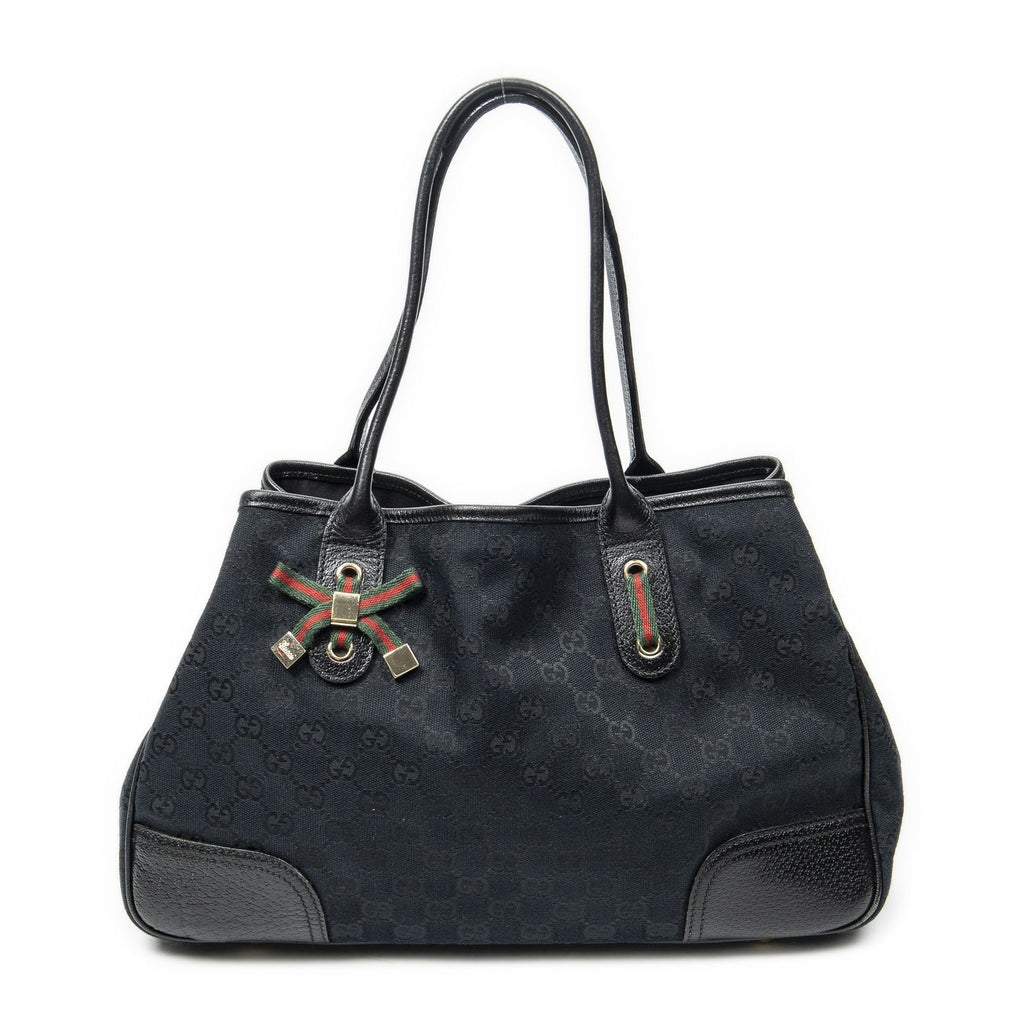 Gucci Princi Tote Black GG Canvas