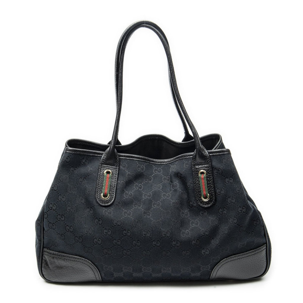 Gucci Princi Tote Black GG Canvas — view 5