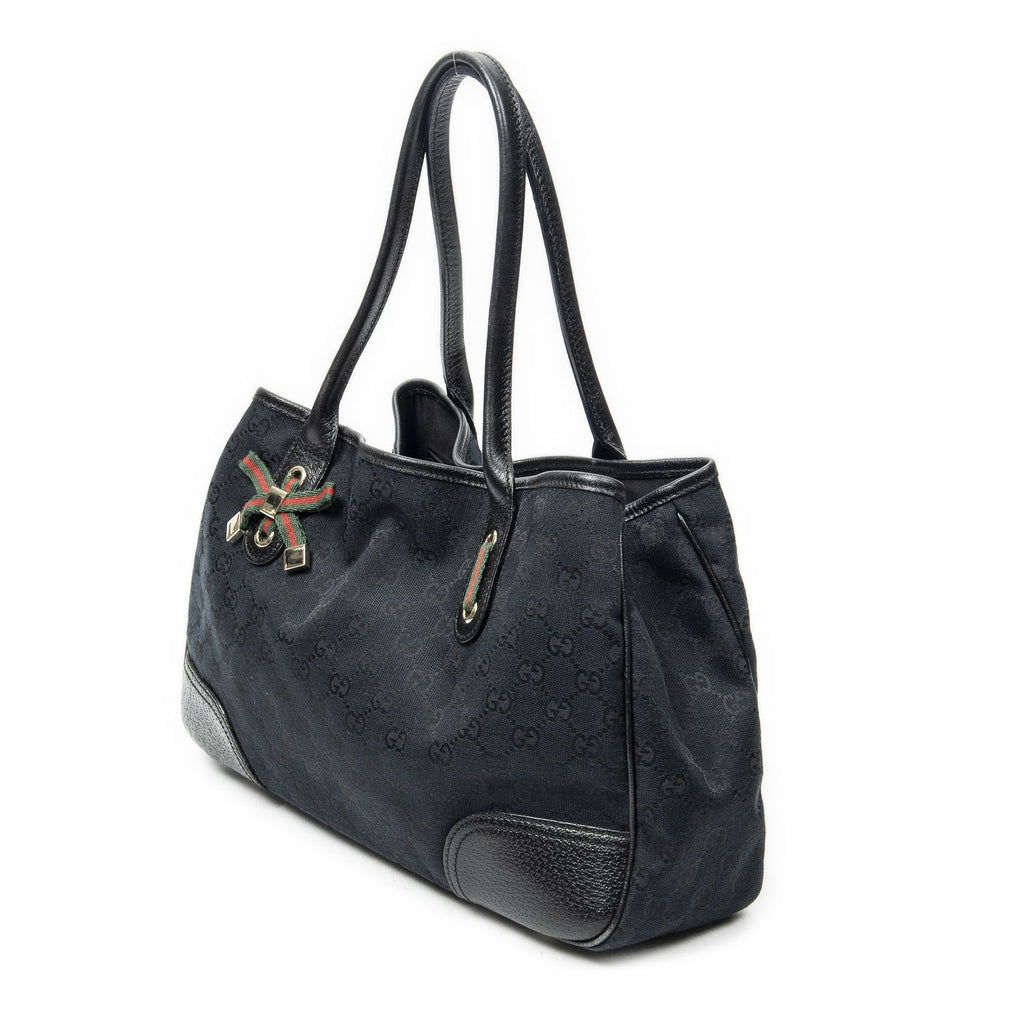 Gucci Princi Tote Black GG Canvas — view 2