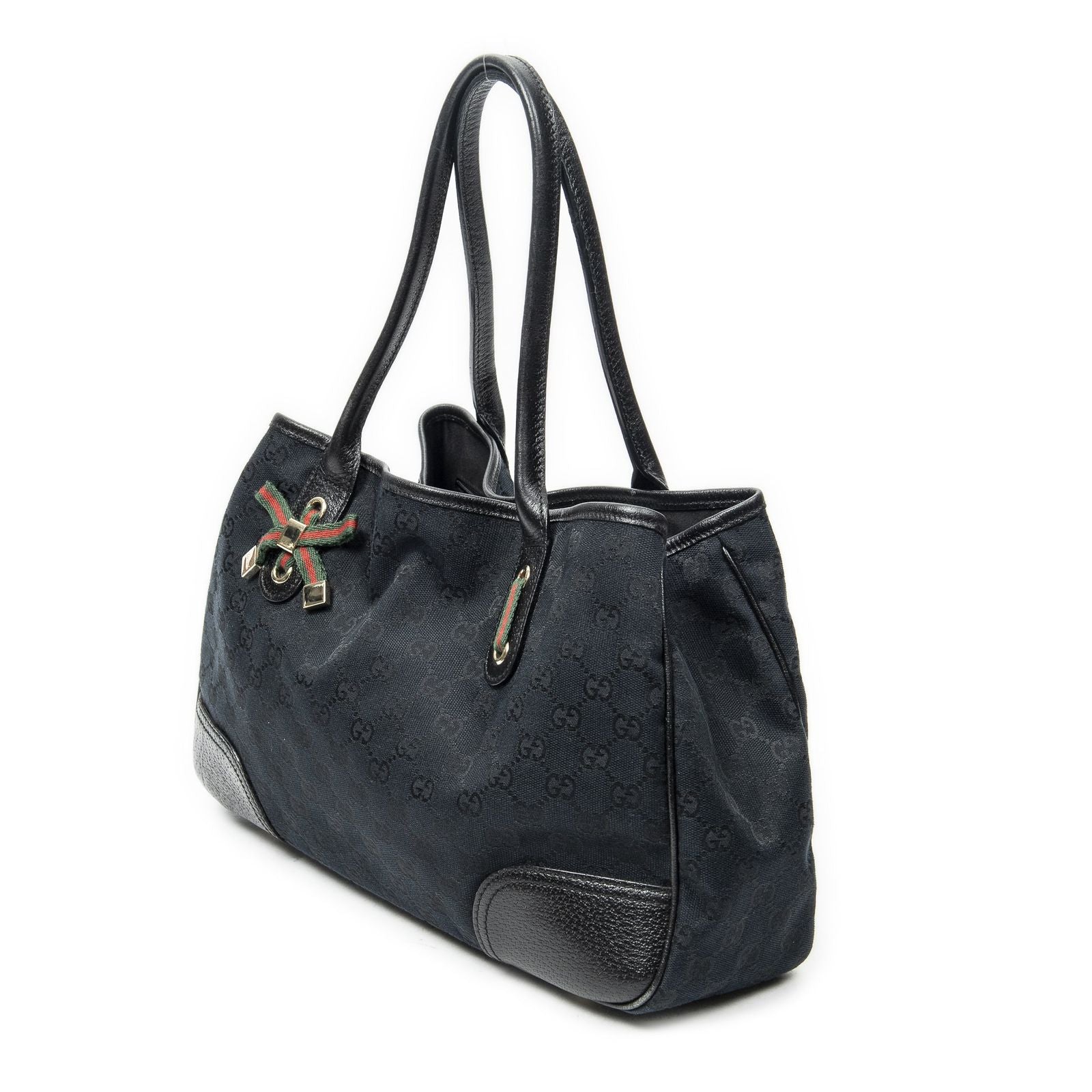 Gucci Princi Tote Black GG Canvas — view 2
