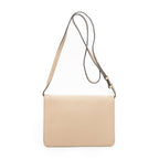 Gucci Small Flap Crossbody Beige Gray Calfskin Leather — view 5