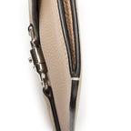 Gucci Small Flap Crossbody Beige Gray Calfskin Leather — view 8
