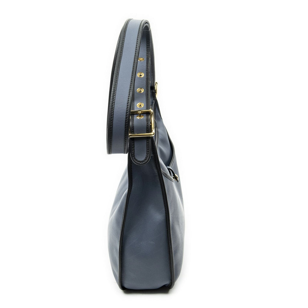 Loewesophia Messenger Blue Black Calfskin Leather — view 3